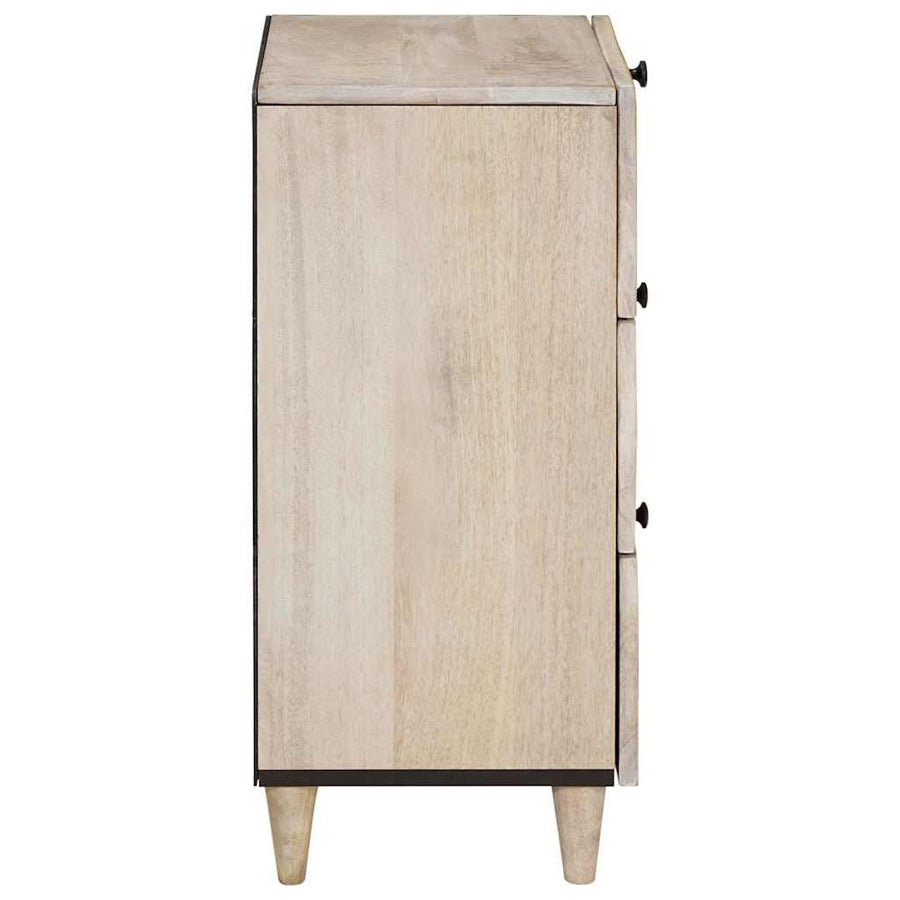 Dressoir Met Lade Wit 33.5 X 40 X 75 Cm Wit (gebleekte afwerking)