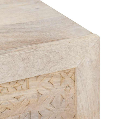 Dressoir Wit Massief mango-hout en samengesteld hout