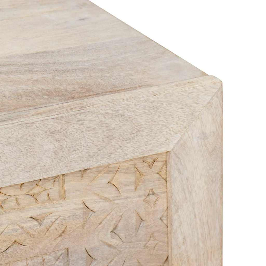Dressoir Wit Massief mango-hout en samengesteld hout
