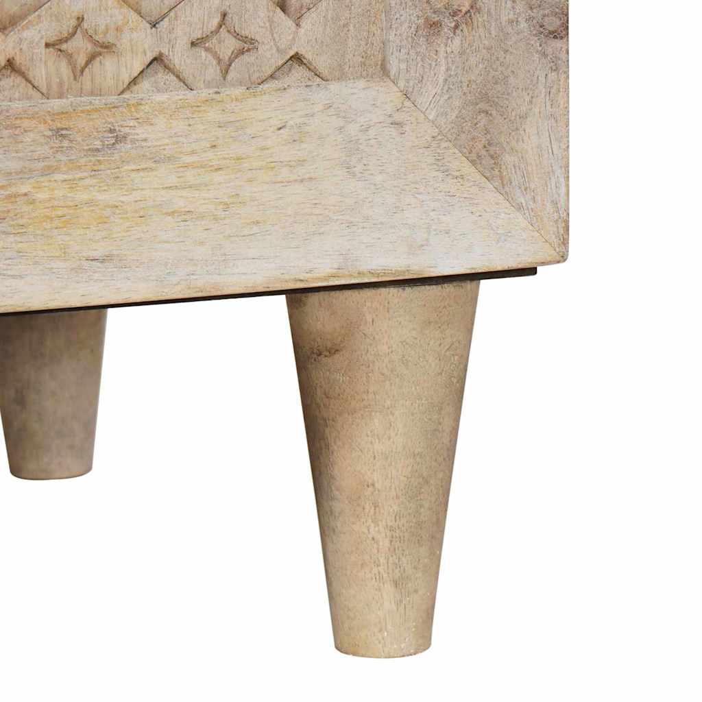 Dressoir Wit Massief mango-hout en samengesteld hout