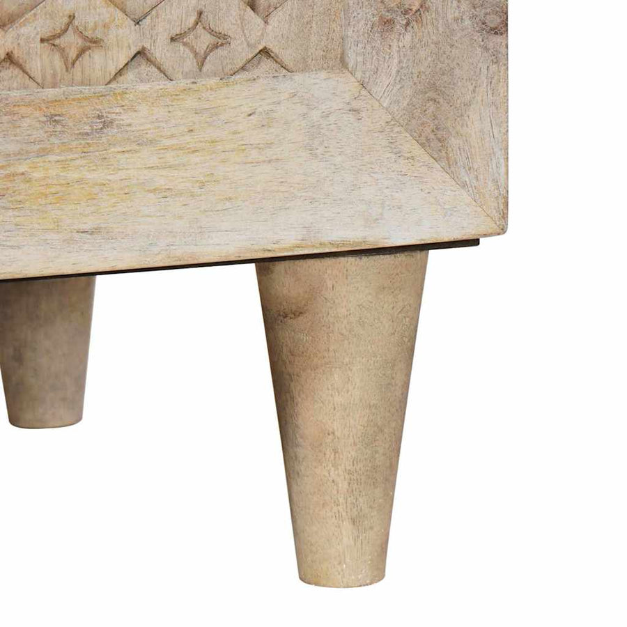 Dressoir Wit Massief mango-hout en samengesteld hout