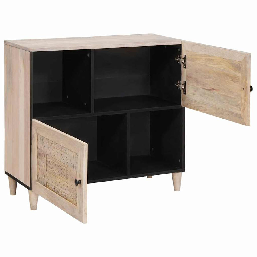 Dressoir Wit Massief mango-hout en samengesteld hout