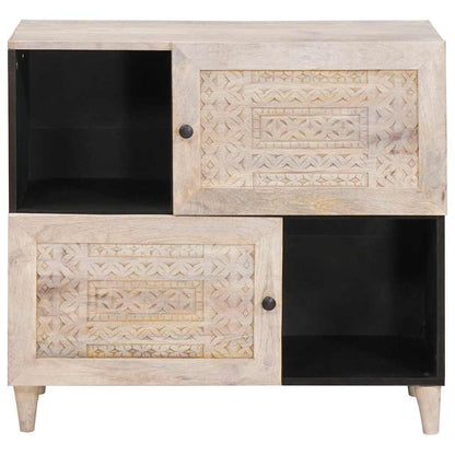 Dressoir Wit Massief mango-hout en samengesteld hout