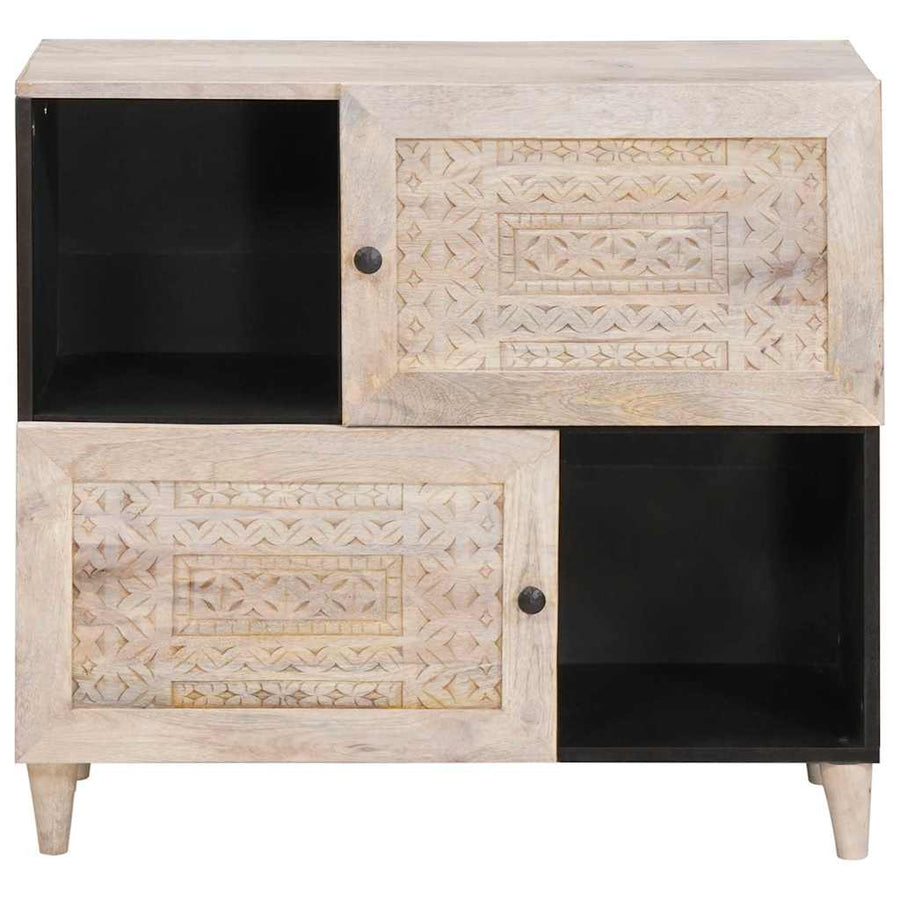 Dressoir Wit Massief mango-hout en samengesteld hout