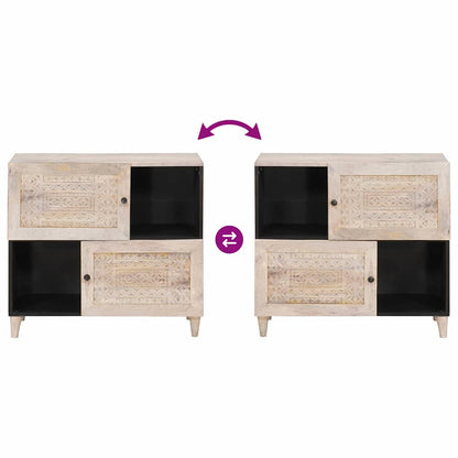 Dressoir Wit Massief mango-hout en samengesteld hout