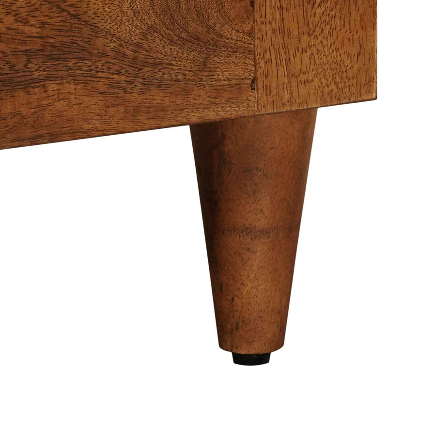 Nachtkastje Bruin 40 X 33,5 X 46 Cm Massief Mango Hout