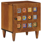 Bedside Table Brown 40 x 33 x 46 cm Solid Mango Wood