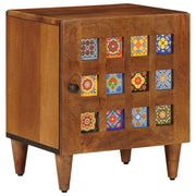 Nachtkastje massief mango hout 40x33x46 cm bruin