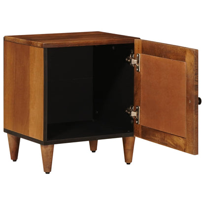 Nachtkastje Bruin 40 X 33,5 X 46 Cm Massief Mango Hout