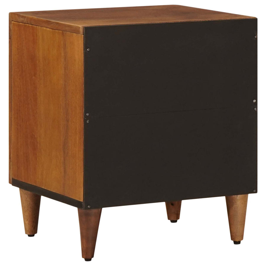 Nachtkastje Bruin 40 X 33,5 X 46 Cm Massief Mango Hout