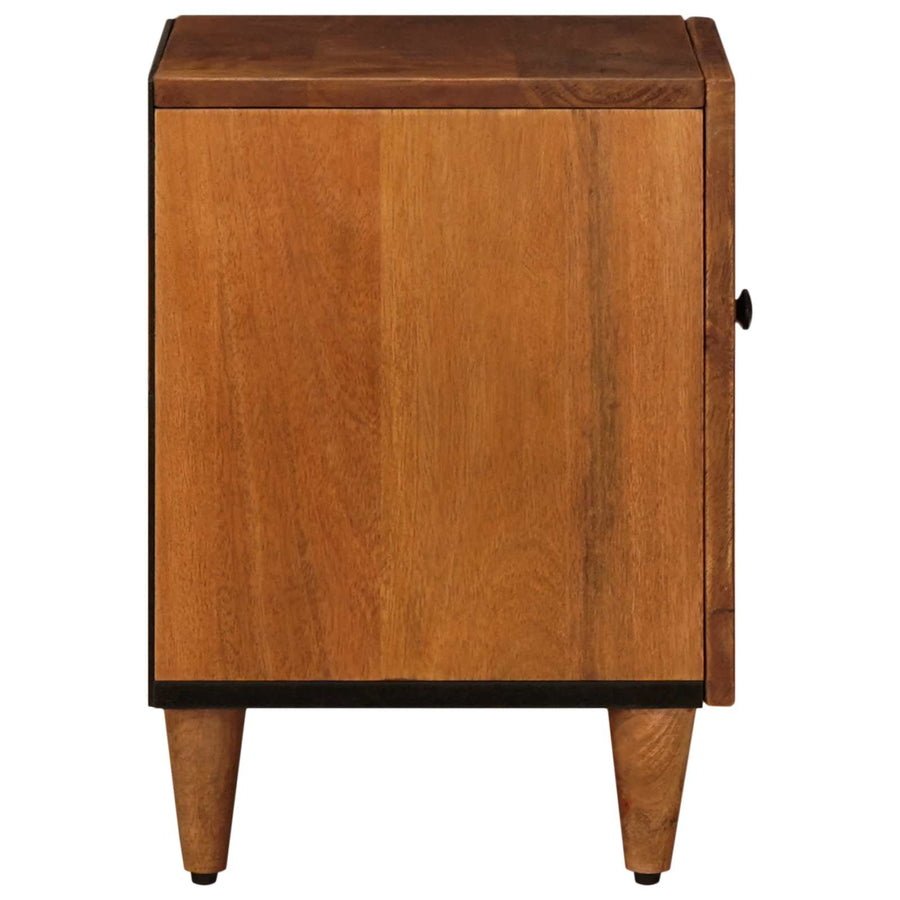 Nachtkastje Bruin 40 X 33,5 X 46 Cm Massief Mango Hout