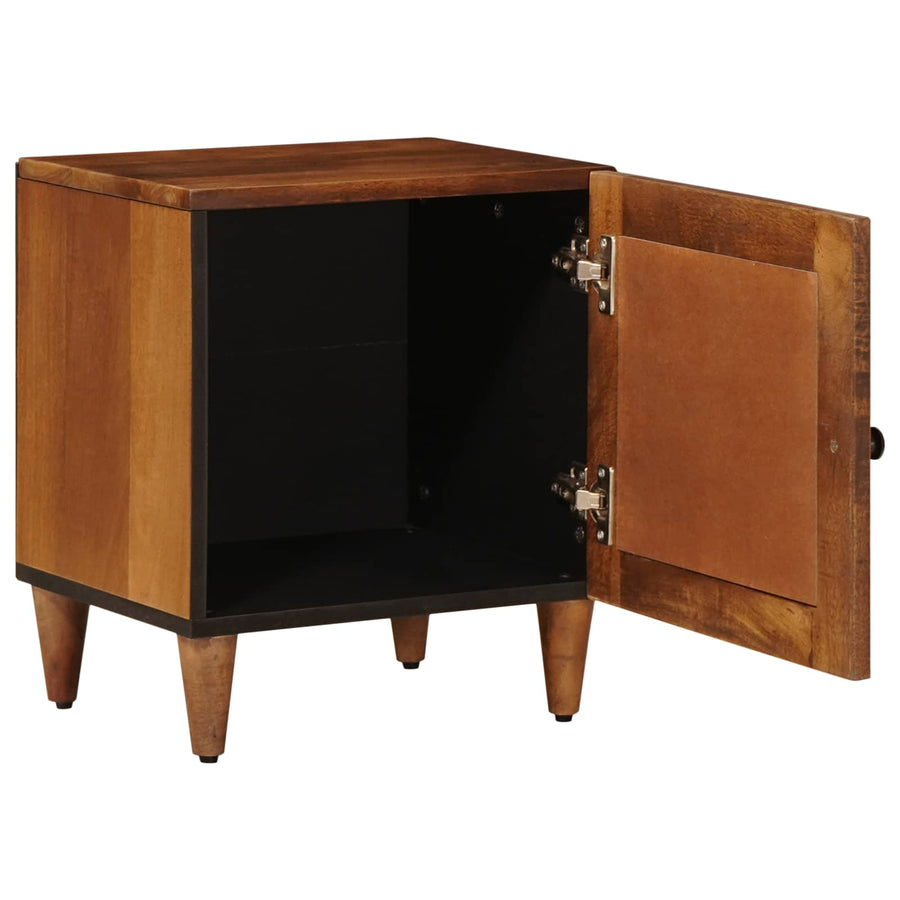Nachtkastje 2 Pcs Bruin 40 X 33,5 X 46 Cm Massief Mango Hout