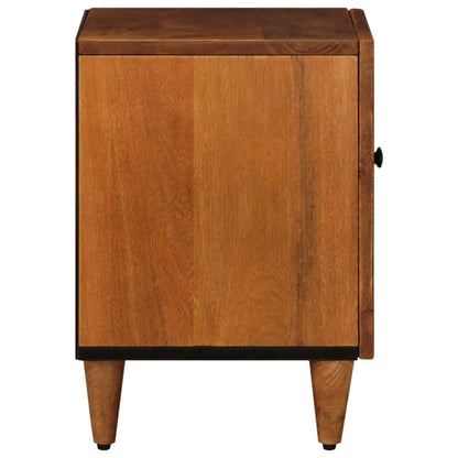 Nachtkastje 2 Pcs Bruin 40 X 33,5 X 46 Cm Massief Mango Hout