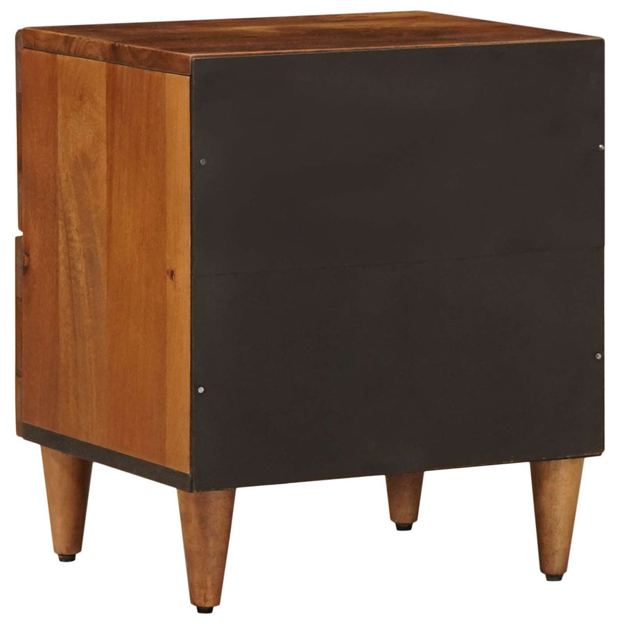 Nachtkastje Met Lade Bruin 40 X 33,5 X 46 Cm Massief Mango Hout 1