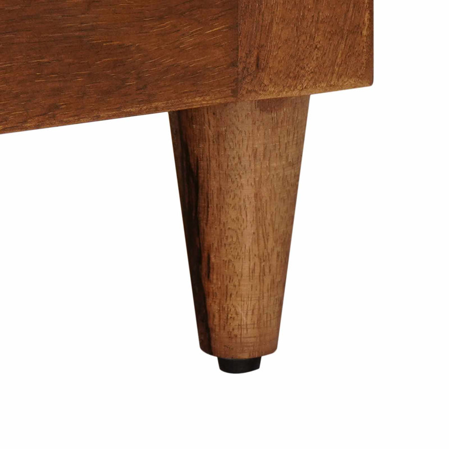 Nachtkastje 2 Pcs Bruin 40 X 33,5 X 46 Cm Massief Mango Hout