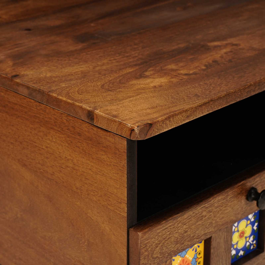 Tv-Kast 70 X 33,5 X 46 Cm Massief Mango Hout