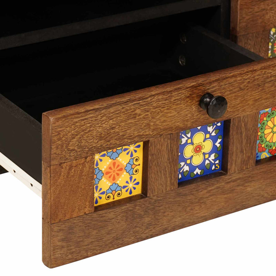 Tv-Kast 70 X 33,5 X 46 Cm Massief Mango Hout
