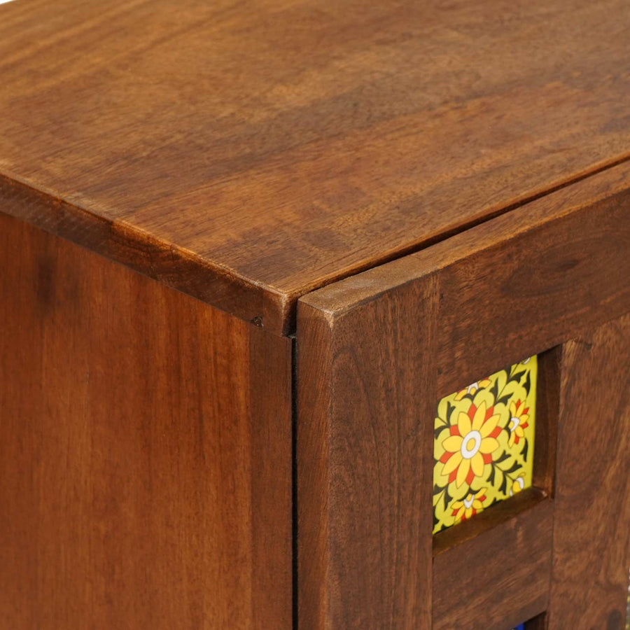Dressoir 60 X 33,5 X 75 Cm Massief Mango Hout
