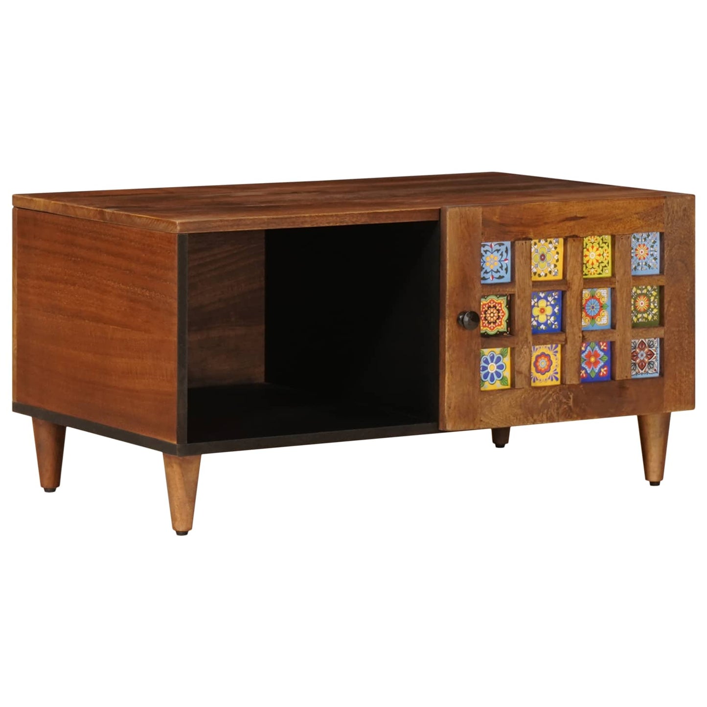 Salontafel Bruin 80 X 50 X 40 Cm Massief Mango Hout