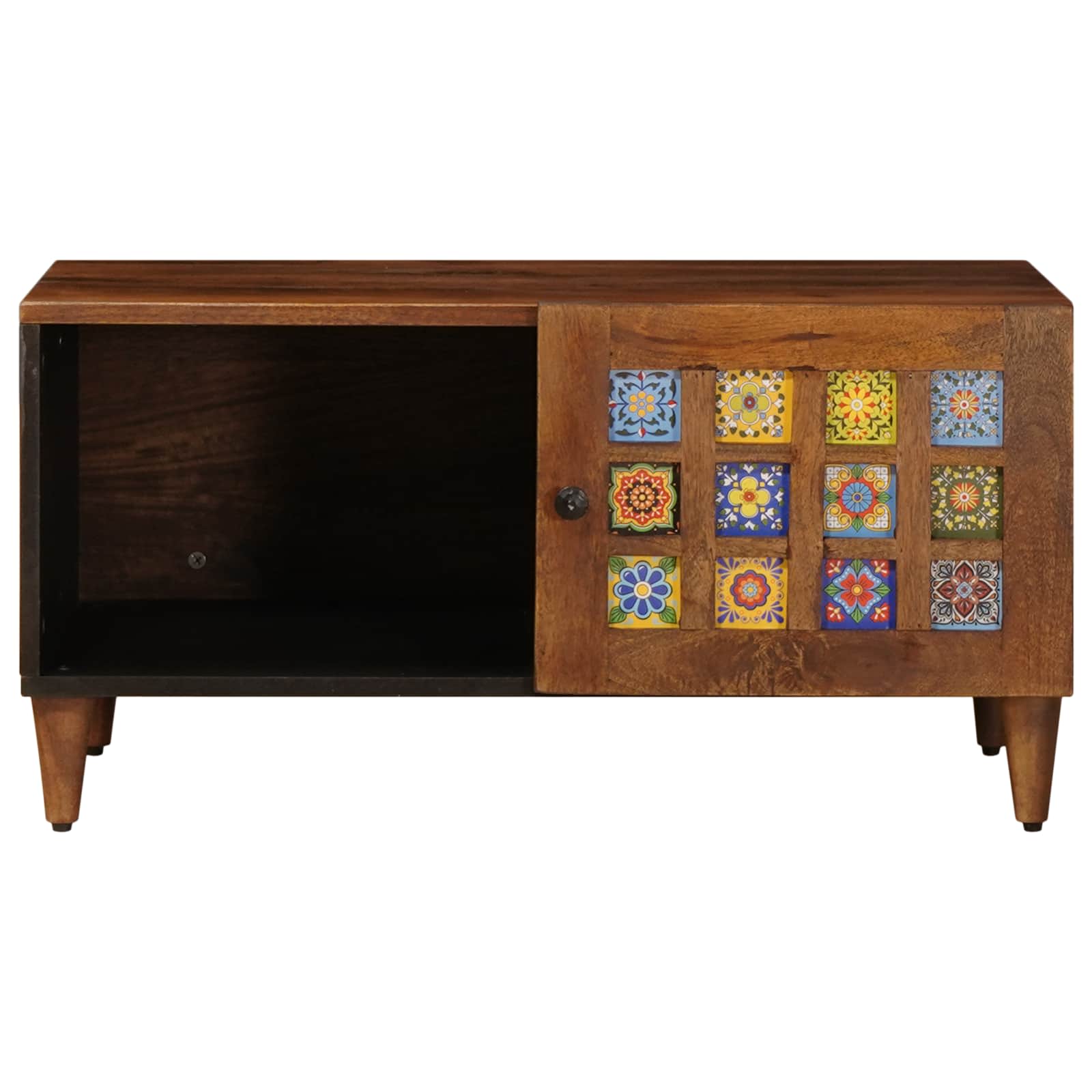 Salontafel Bruin 80 X 50 X 40 Cm Massief Mango Hout