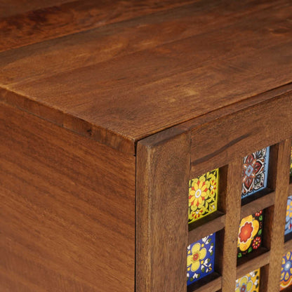 Salontafel Bruin 80 X 50 X 40 Cm Massief Mango Hout