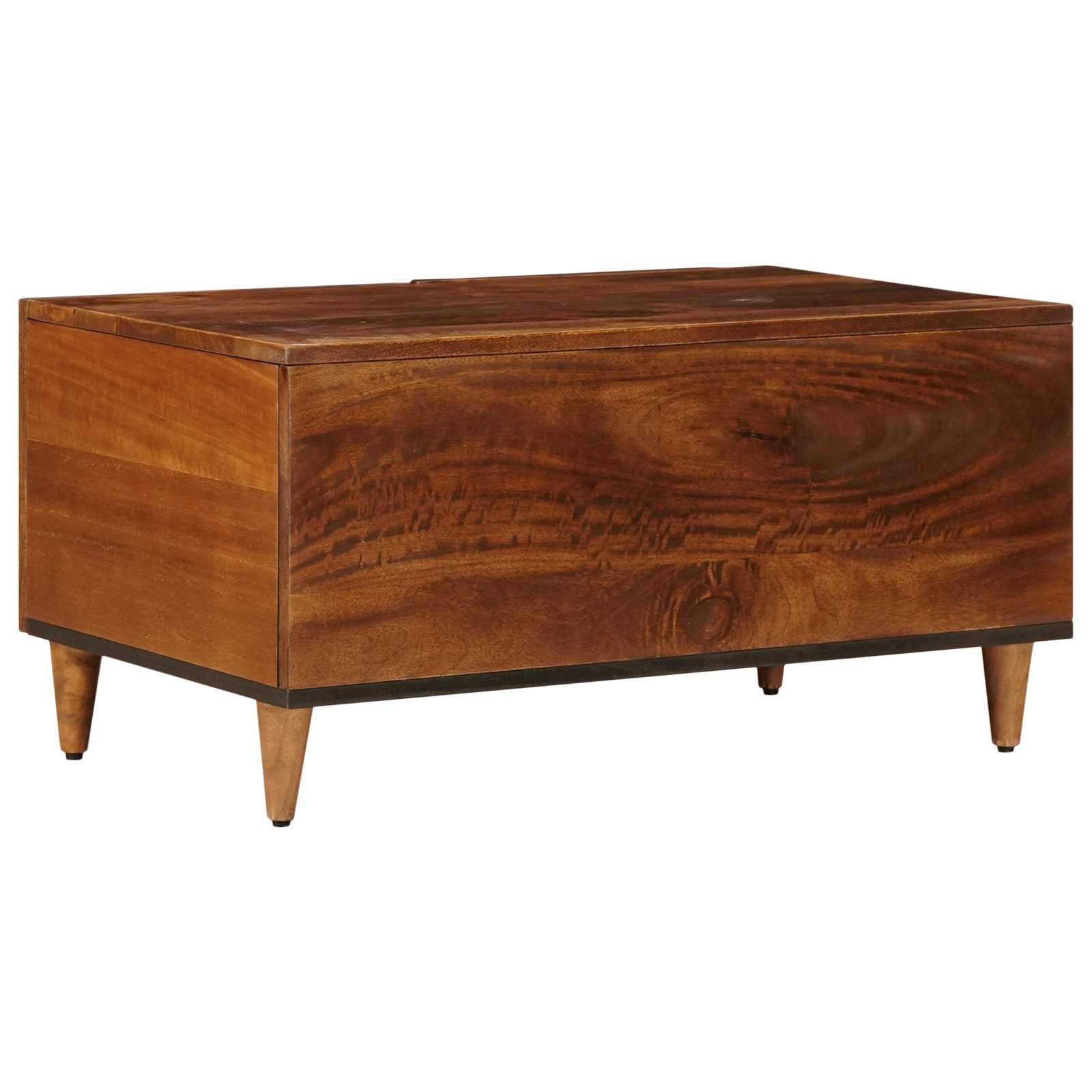 Salontafel Bruin 80 X 50 X 40 Cm Massief Mango Hout