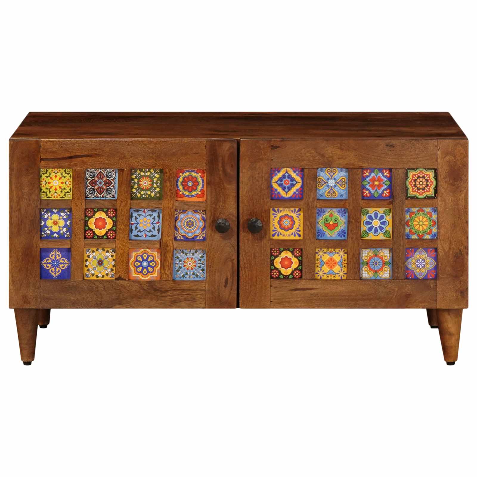 Salontafel Bruin 80 X 50 X 40 Cm Massief Mango Hout