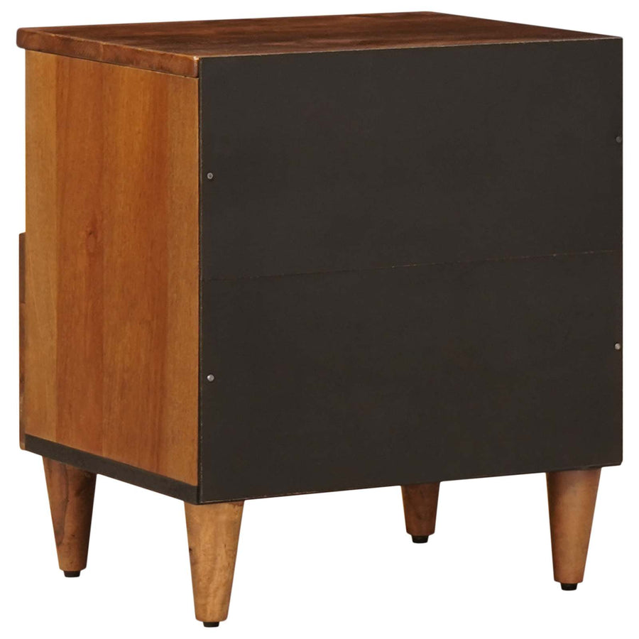 Nachtkastje Met Lade Bruin 40 X 33 X 46 Cm Massief Mango Hout 1