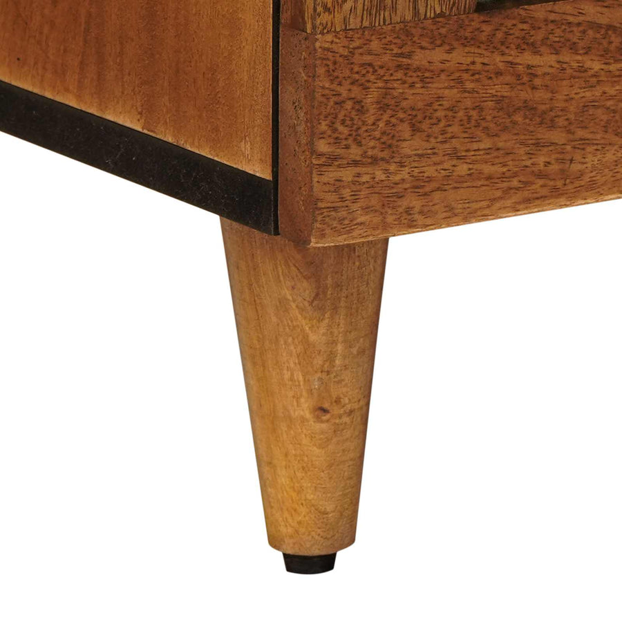 Nachtkastje 2 Pcs Bruin 40 X 33 X 46 Cm Massief Mango Hout