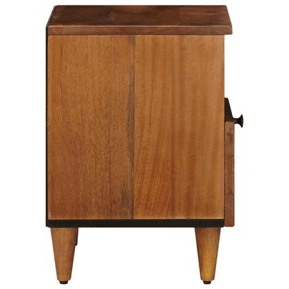 Nachtkastje 2 Pcs Bruin 40 X 33 X 46 Cm Massief Mango Hout