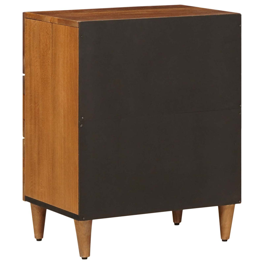Nachtkastje Met Lade Bruin 50 X 33 X 60 Cm Massief Mango Hout