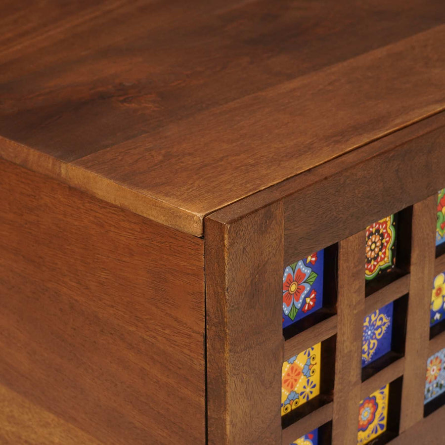 Salontafel Bruin 100 X 54 X 40 Cm Massief Mango Hout