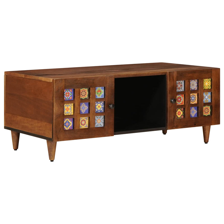 Salontafel Bruin 100 X 54 X 40 Cm Massief Mango Hout
