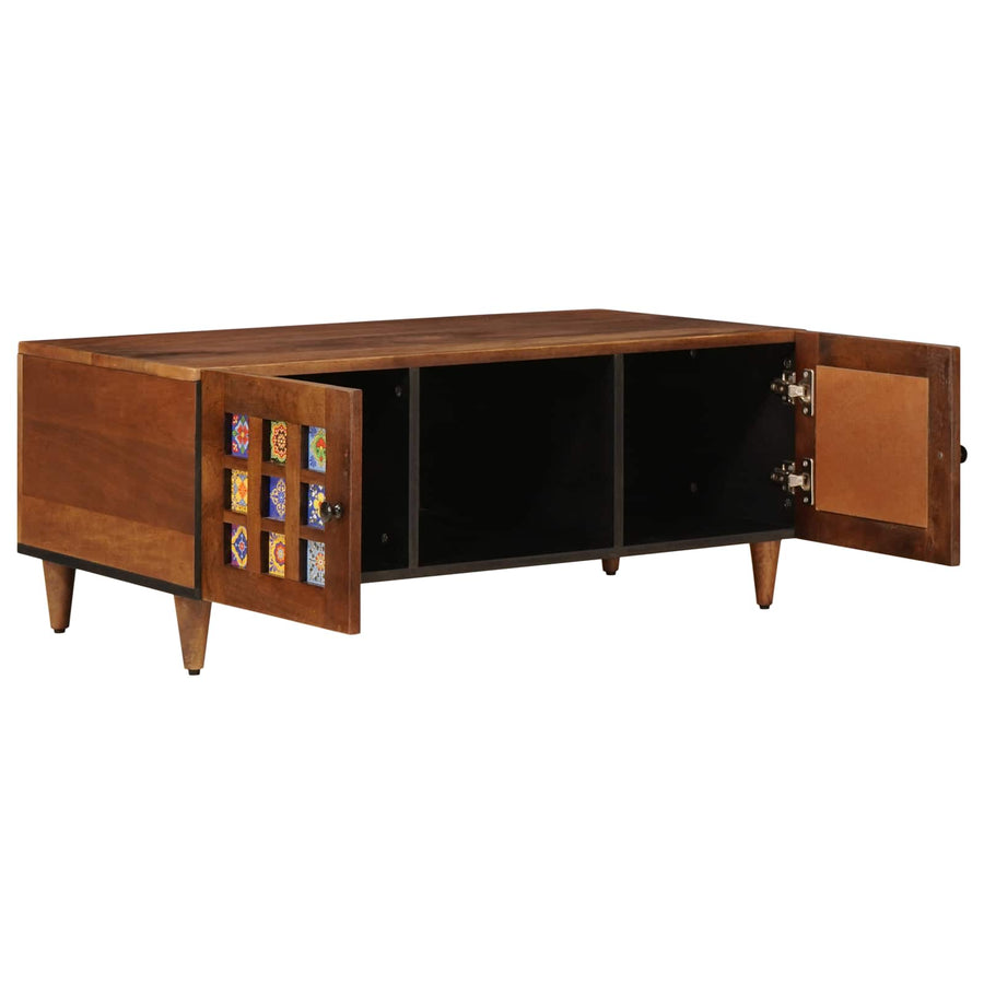Salontafel Bruin 100 X 54 X 40 Cm Massief Mango Hout