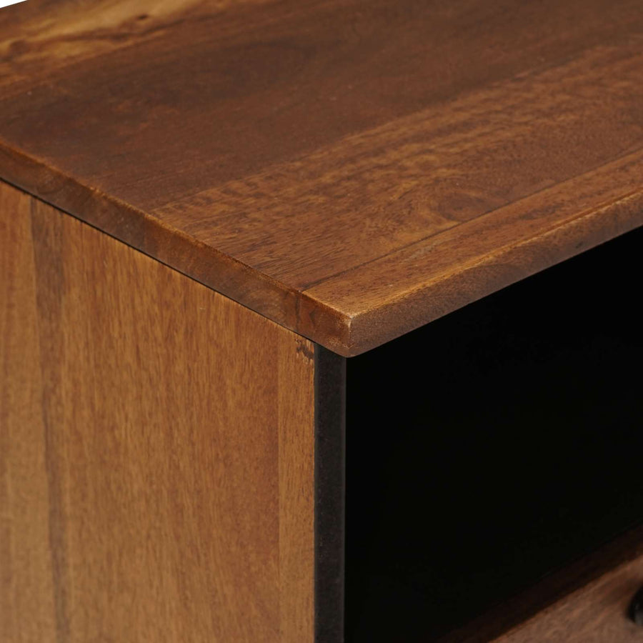 Salontafel Met Lade Bruin 80 X 54 X 40 Cm Massief Mango Hout