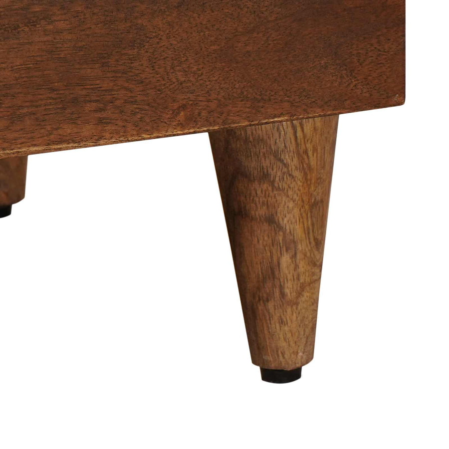 Salontafel Met Lade Bruin 80 X 54 X 40 Cm Massief Mango Hout