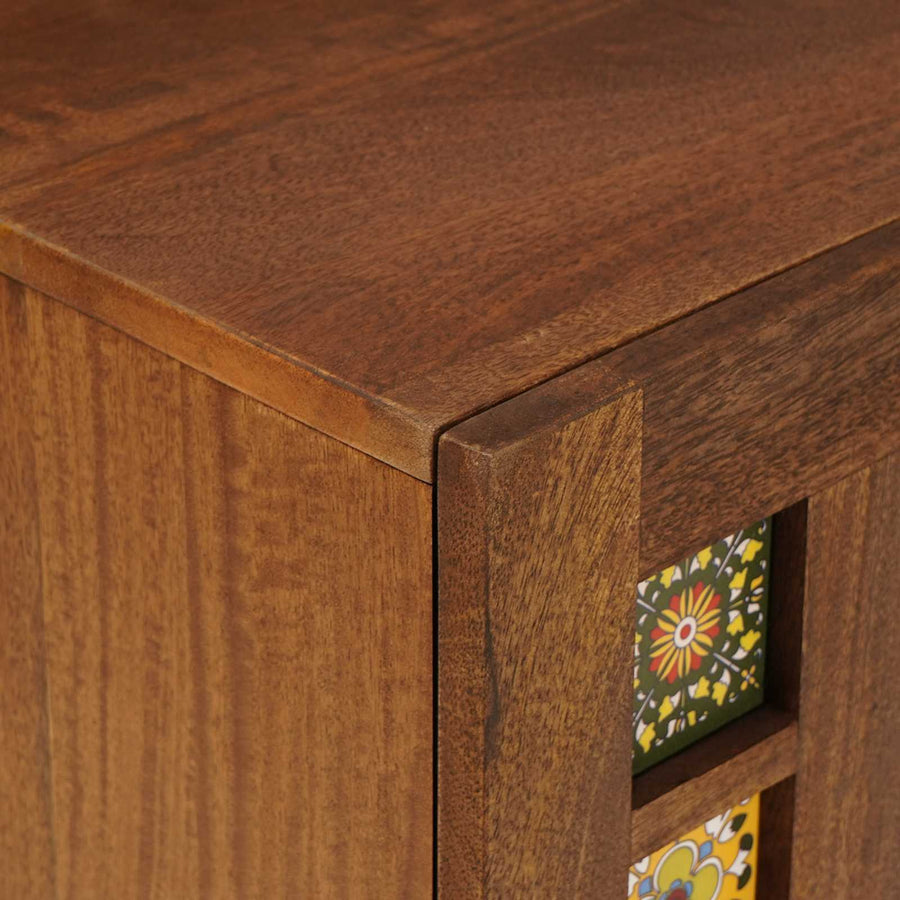 Tv-Kast 105 X 33,5 X 46 Cm Massief Mango Hout