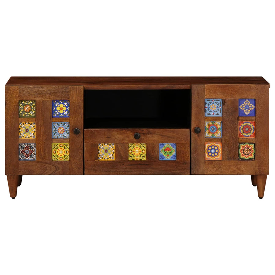 Tv-Kast 105 X 33,5 X 46 Cm Massief Mango Hout