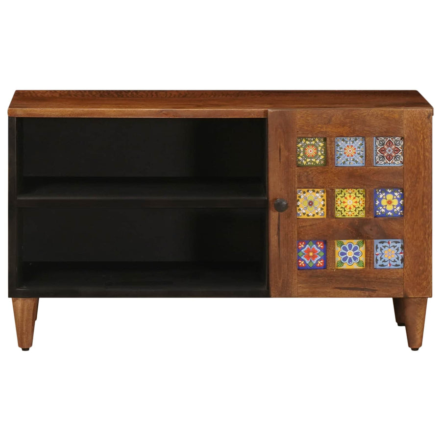Tv-Kast 80 X 31,5 X 46 Cm Massief Mango Hout