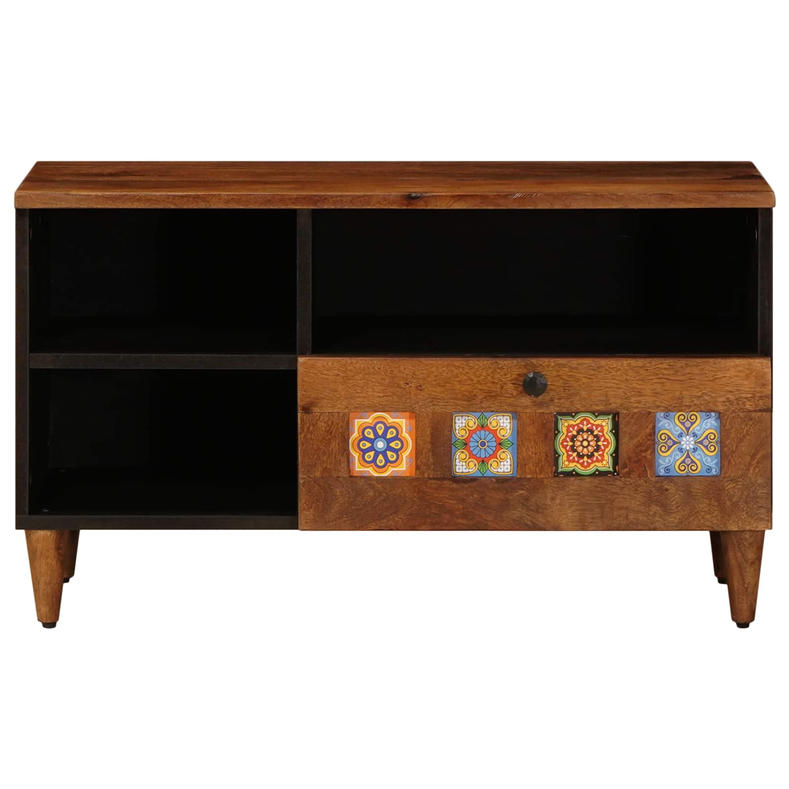 Tv-Kast 80 X 33,5 X 46 Cm Massief Mango Hout