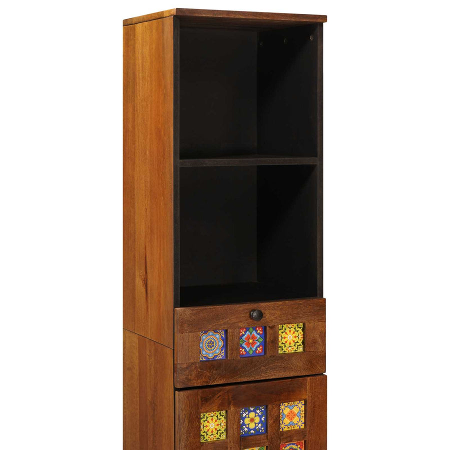 Badkamerkast Met Lade Met Plank 38 X 33,5 X 160 Cm