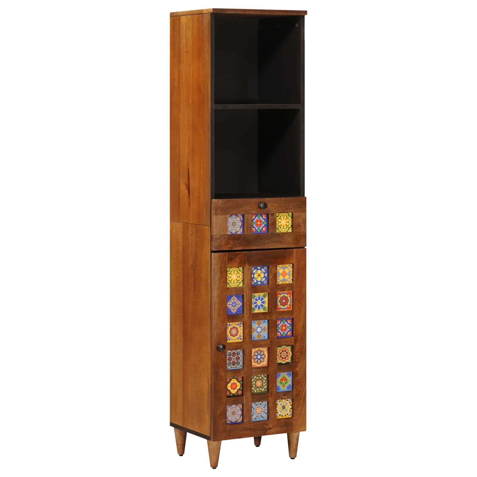 Badkamerkast Met Lade Met Plank 38 X 33,5 X 160 Cm