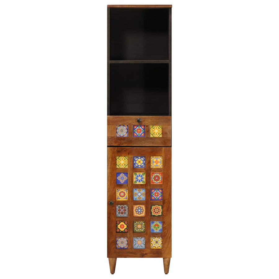 Badkamerkast Met Lade Met Plank 38 X 33,5 X 160 Cm