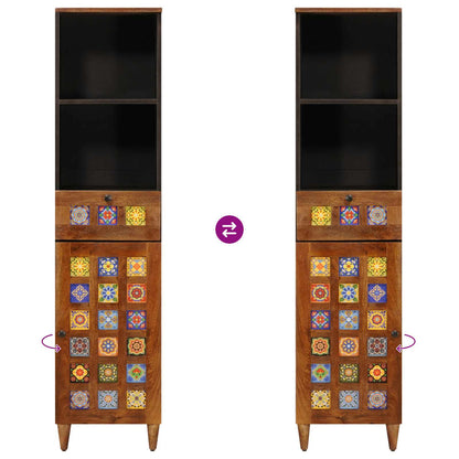 Badkamerkast Met Lade Met Plank 38 X 33,5 X 160 Cm
