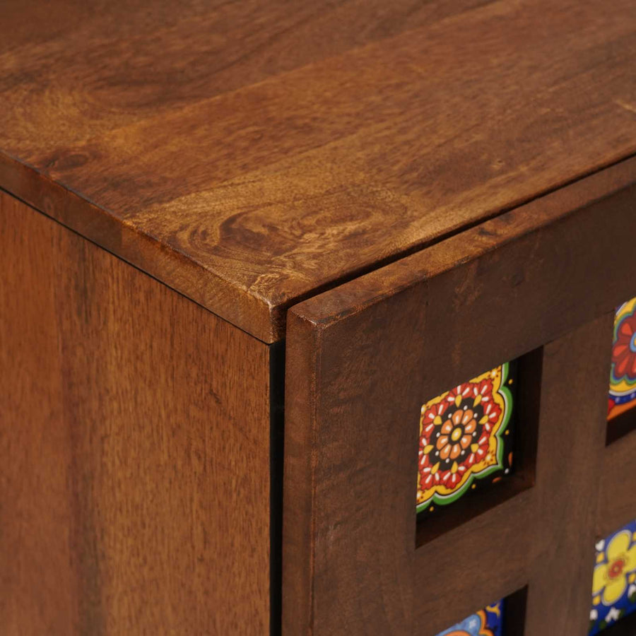 Dressoir 40 X 33,5 X 75 Cm Massief Mango Hout