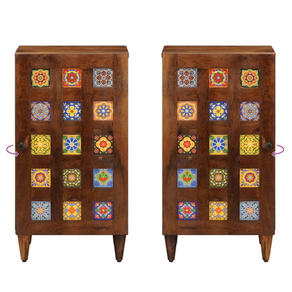 Dressoir 40 X 33,5 X 75 Cm Massief Mango Hout