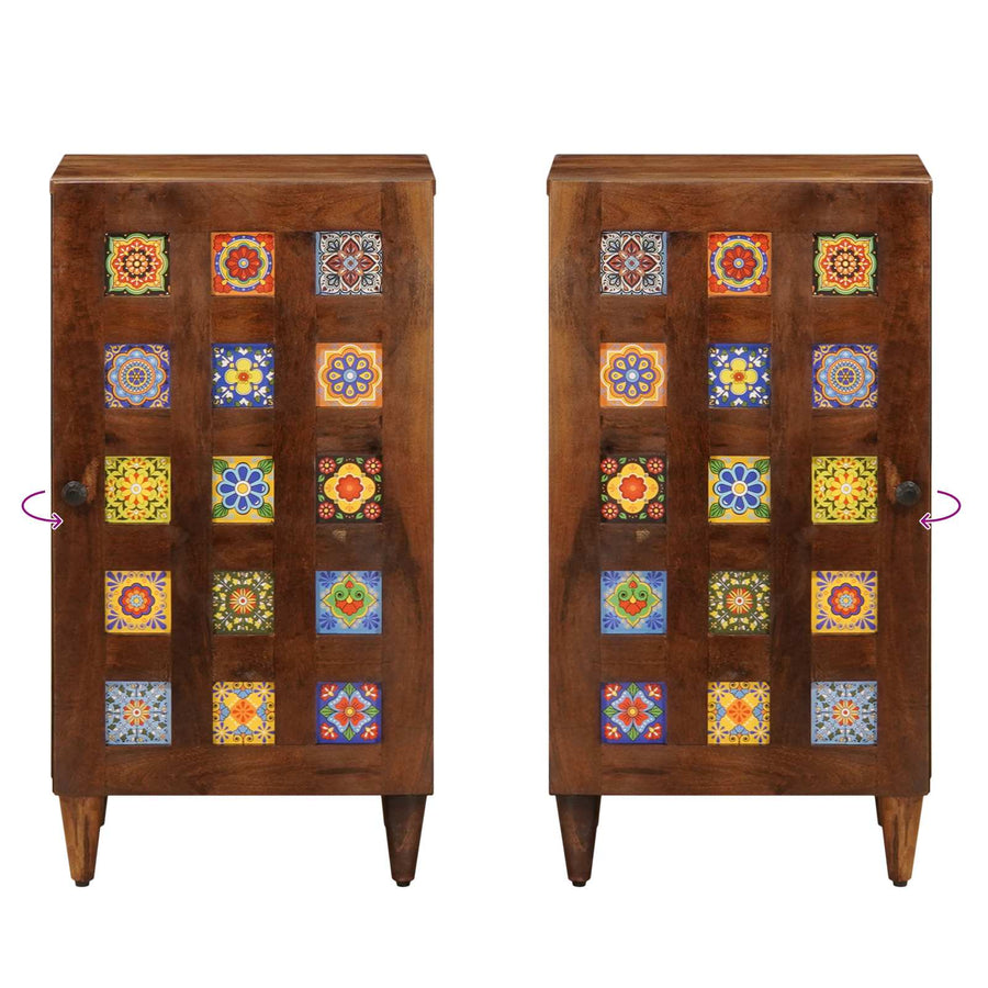Dressoir 40 X 33,5 X 75 Cm Massief Mango Hout