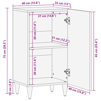 Dressoir 40 X 33,5 X 75 Cm Massief Mango Hout