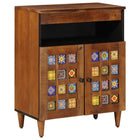 Dressoir massief mango hout 60x33x75 cm