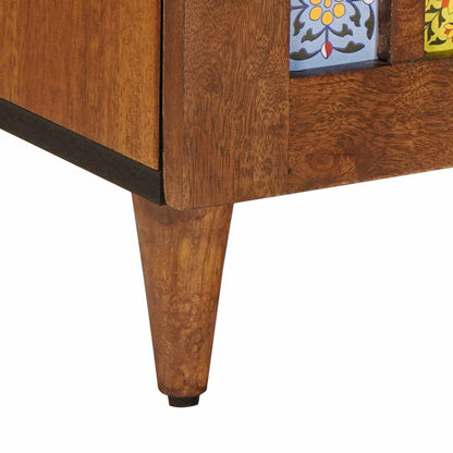 Dressoir 90 X 33,5 X 75 Cm Massief Mango Hout